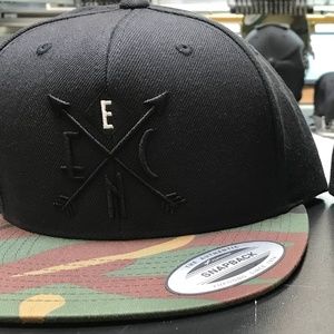 Black on Black ENC Camo Snapback